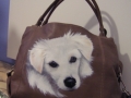 Ritratto di Trilli - borsa in pelle dipinta a mano